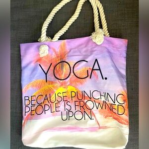Yoga tote bag